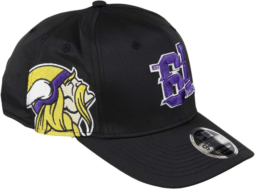 New Era NFL Cap 9fifty verstellbar Snapback Sideline American Football 2019 2020 Vikings-Black S-M,