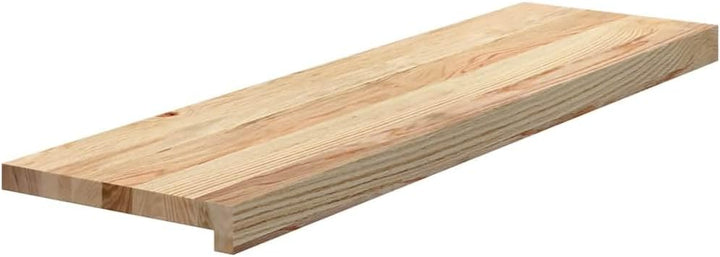 Treppenstufen aus massivem Eichenholz, 90 x 25 x 2 cm, 4 Stück, unbehandelt für Treppe innen und als