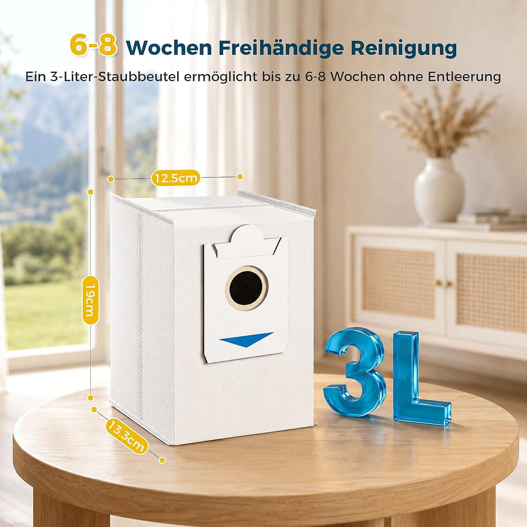 8 Stück Staubbeutel Zubehör für Bosch kompatibel mit Spotless Max und Spotless Max Cam Saugroboter,