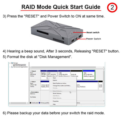 chenyang CY M.2 zu USB C Adapter,Dual NVME M.2 NGFF M-Key zu USB Typ-C Raid0 Raid1 JOBD Big Gehäuse