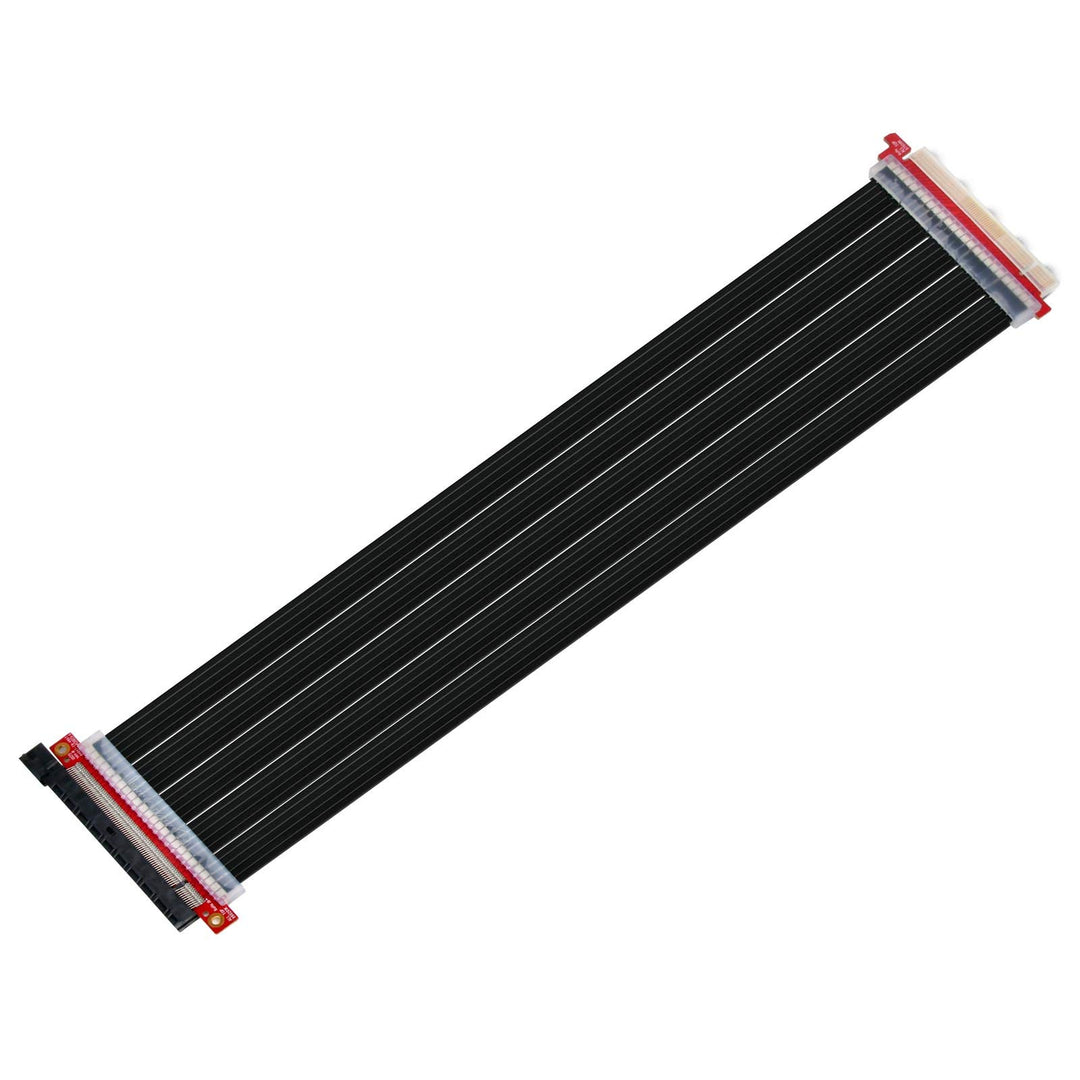 SilverStone SST-RC04B-400 - Premium Flexibles Riser-Flachbandkabel PCI-E x16 Gen 3.0 , EMI-Abschirmu