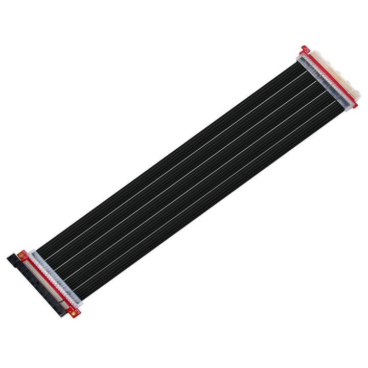 SilverStone SST-RC04B-400 - Premium Flexibles Riser-Flachbandkabel PCI-E x16 Gen 3.0 , EMI-Abschirmu