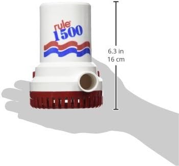 Rule 1500 GPH Marine Bilge Pumpe, Nicht automatisch 03 - 24 Volt, 03 - 24 Volt