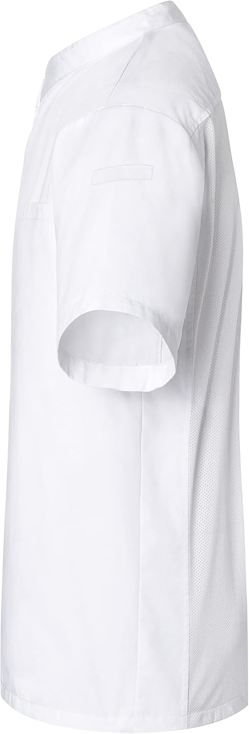 Karlowsky Kurzarm Überwurf-Kochhemd Basic XS Weiss, XS Weiß
