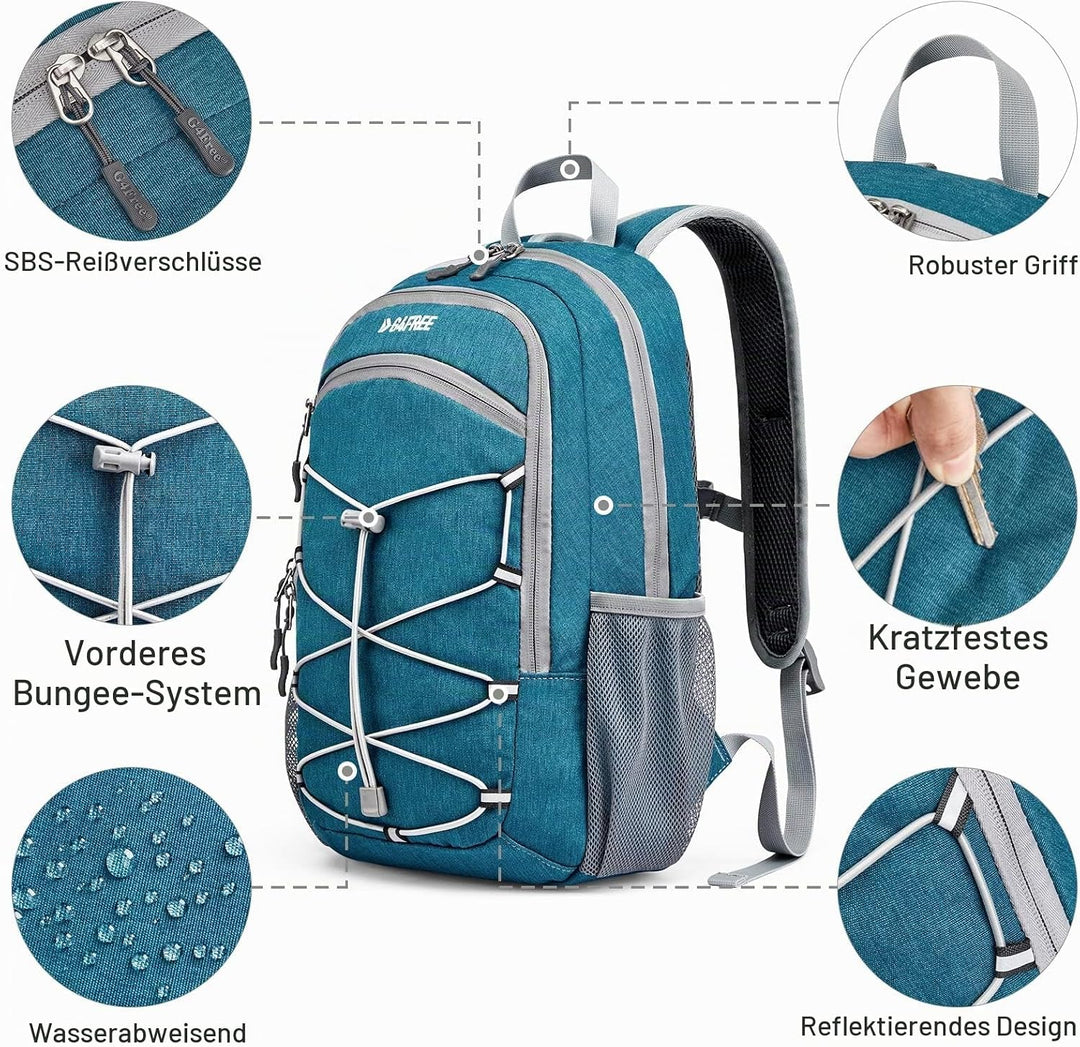 G4Free Kleiner Rucksack 12L/20L Unisex Tagesrucksack Leichter Reiserucksack Wanderrucksack Trekkingr