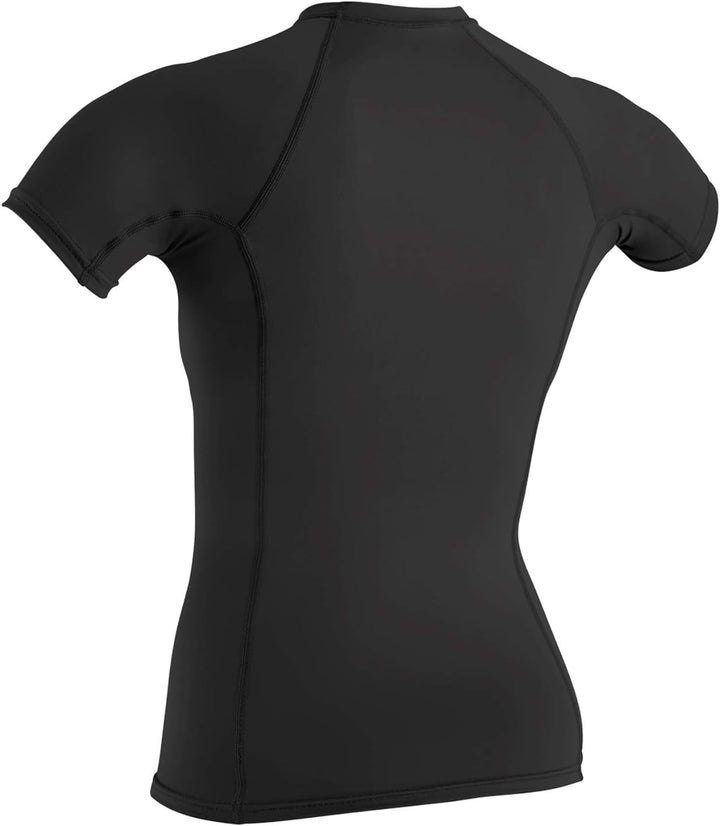 O'Neill Damen-Neoprenanzug, Basic Skins, Kurzarm, Rashguards Wms Basic Skins S/S Rash Guard XXS Schw