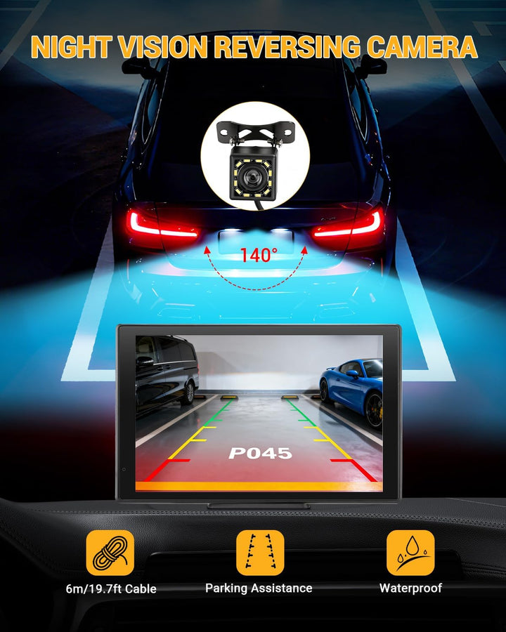 8 Zoll Android Auto Display Wireless für Apple Carplay Display Tragbares Carplay Bildschirm Auto mit