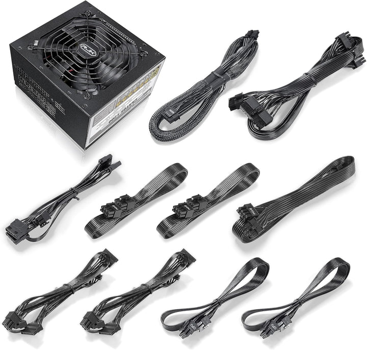 RAIJINTEK CRATOS 1200 BLACK, 80 Plus Gold Vollmodulares ATX 3.1 Netzteil, PCIe 5.1 12V-2x6 Kabel, Le