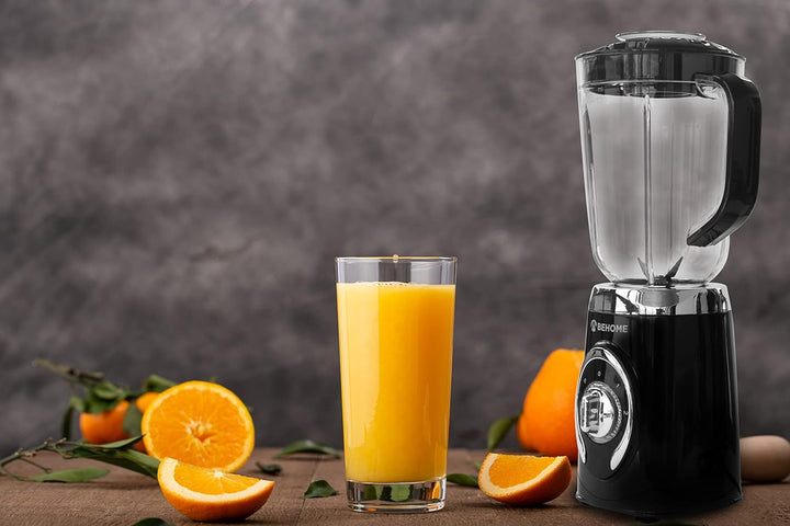 BEHOME Standmixer 1,25 Glasbehälter, Hochleistungsstandmixer 500W mit 3 Geschwindigkeitsregelung und