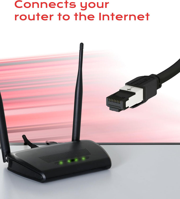 LINKUP - [40Gbps Zertifiziert] Cat8-Ethernet-Patchkabel Doppelt Geschirmt┃2000MHz (2Ghz) Cat8.1┃Zuku