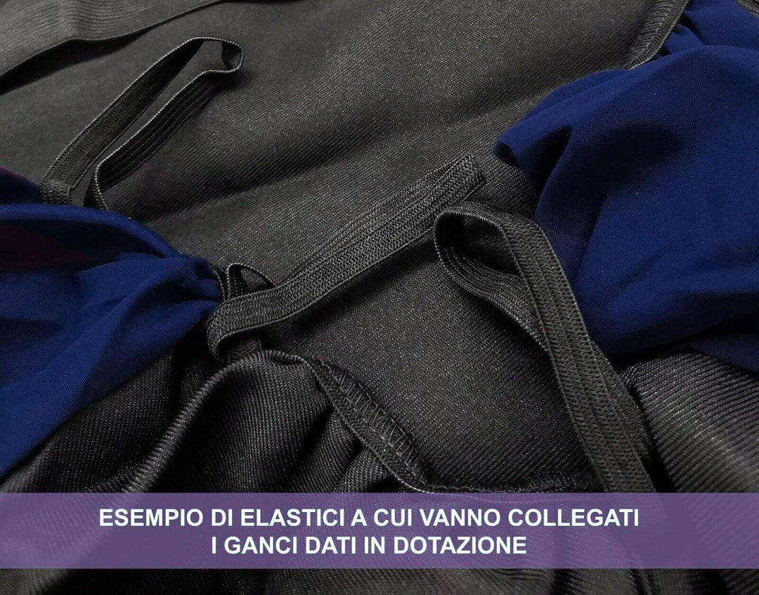 Rebeca Shop® Auto-Sitzbezüge Kompatibel für Smart | Hergestellt in Italien | Set Vordersitzbezüge Pa