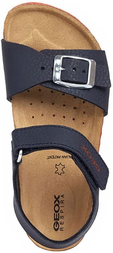 Geox Jungen J Ghita Boy B Sandalen 30 EU Navy Red, 30 EU Navy Red