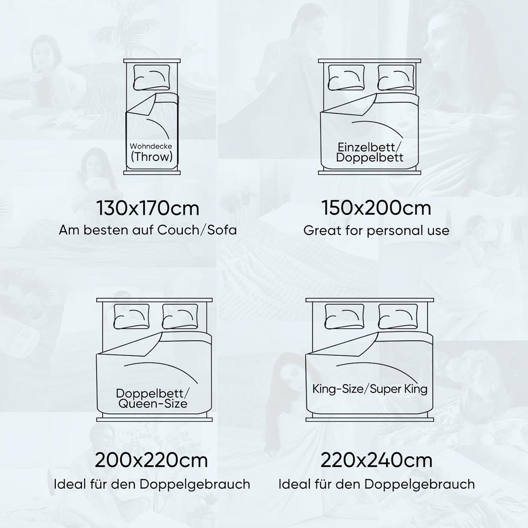 Elegear Kühldecke 200 x 220cm, Japanische Arc-Chill 3.0 Q-Max>0,5 Kühlfasern 2in1 Selbstkühlende Som