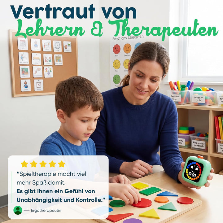 Digitaler Visueller Timer für Kinder - Wiederaufladbar, Geräuschlos 99-Minuten-Kinder-Timer für Schu