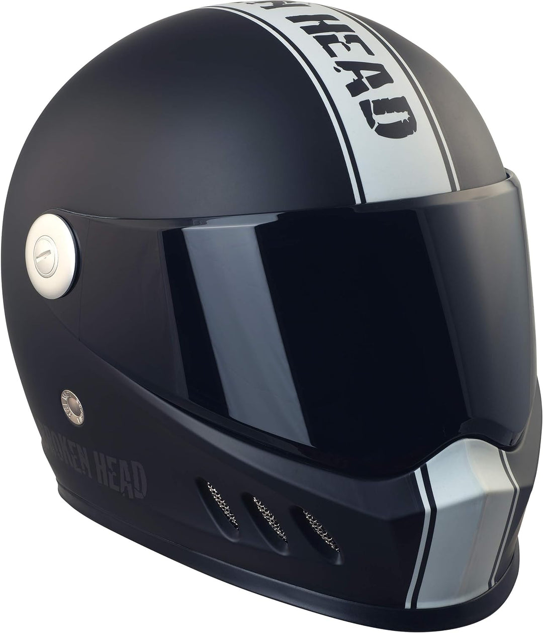 Broken Head Hated and Proud - Motorrad-Helm incl. schwarzem Visier - der Helm für Dein Naked-Bike, D