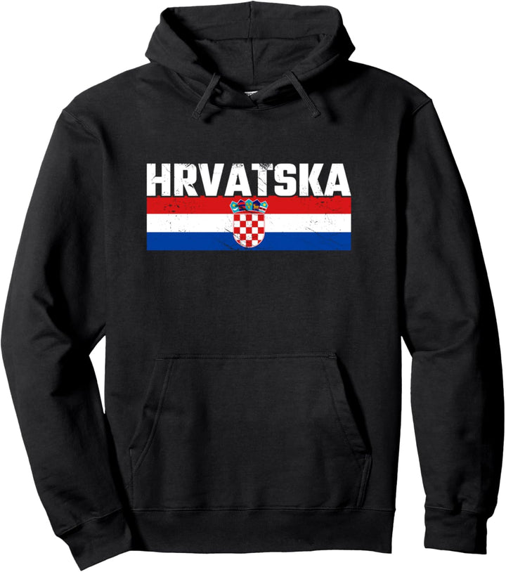 Hrvatska Kroatien Kroatische Flagge Stolzer Kroate Pullover Hoodie