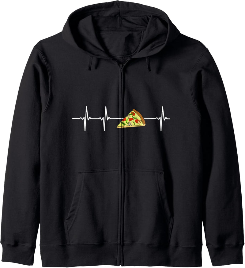 Pizza Lover Heartbeat Kapuzenjacke