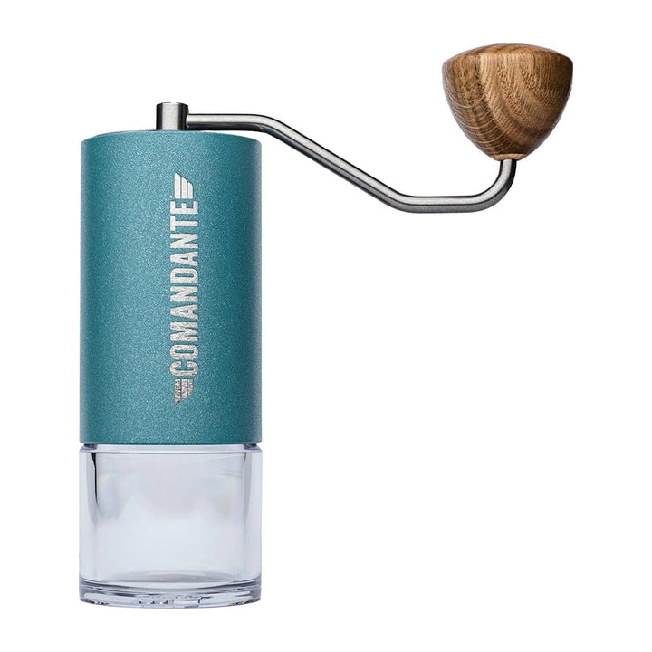 Comandante Kaffeemühle C40 MK4 Nitro Blade, Alpine Lagoon, Silber, Braun, C40-MK4NB-AL