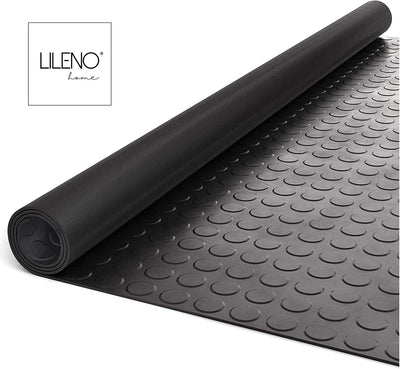 LILENO HOME Noppen Gummimatte Meterware 1000x100 cm (2x5m) - Gummiläufer Noppenmatte (3mm) als Werks