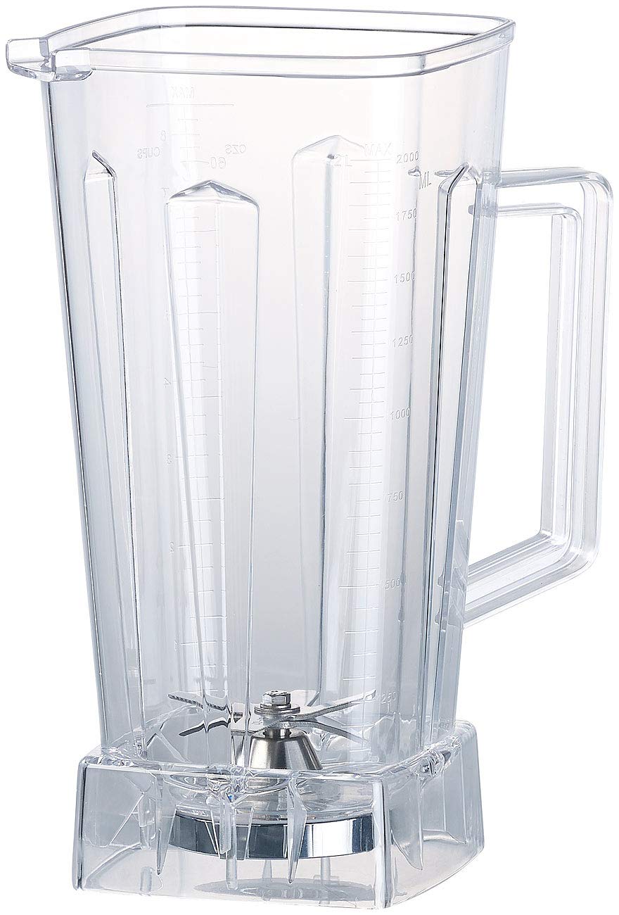 Rosenstein & Söhne Zubehör zu Ersatz-Mixbecher für Profi-Standmixer BR-1500, Versandrückläufer