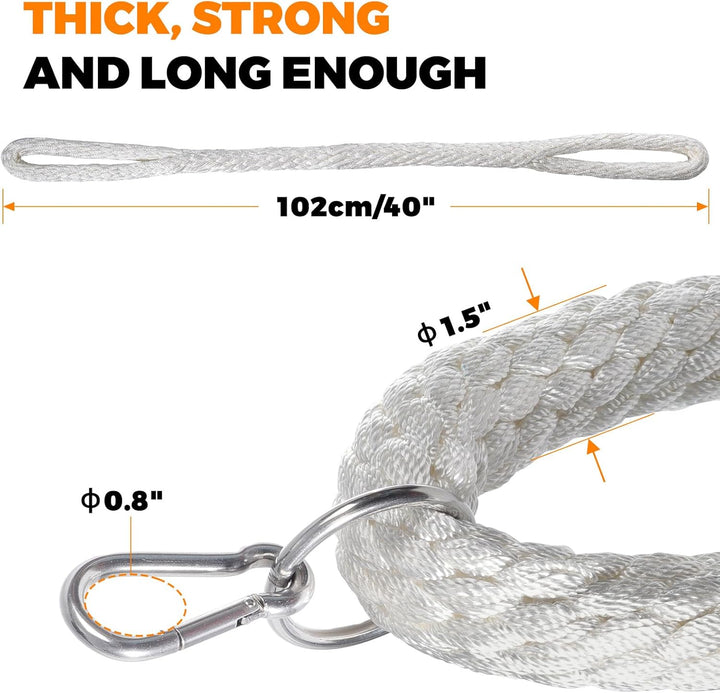 DASKING Tricep Seil, Weiches Trizepsseil Gym Attachment für Latziehen, Bizeps-Curls - Ergonomisches