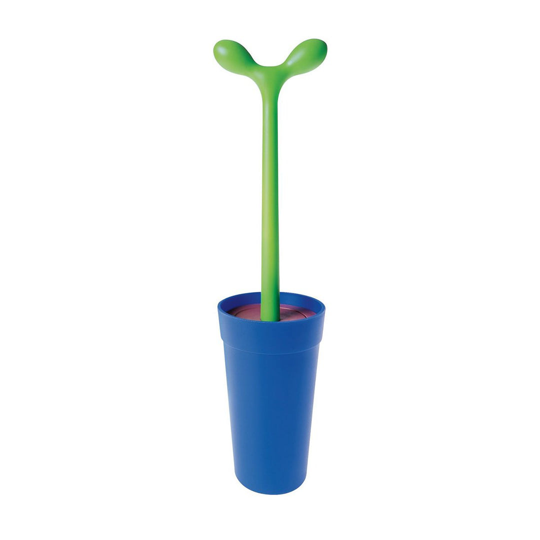 Alessi "MERDOLINO" Klosettbürste aus thermoplastischem Harz, blau, Blau