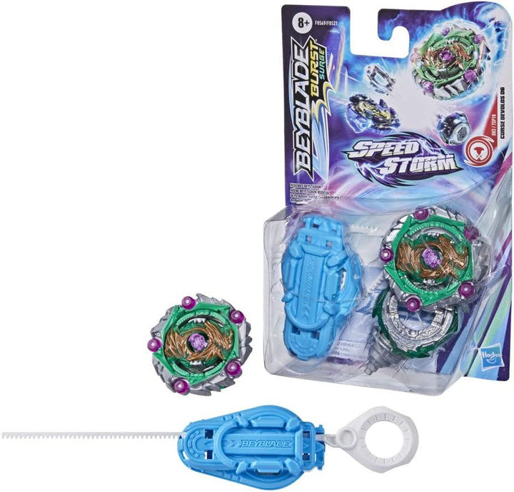 Hasbro Beyblade Burst Surge Speedstorm Curse Devolos D6 Kreisel Starter Pack - Balance-Typ Kampfspie
