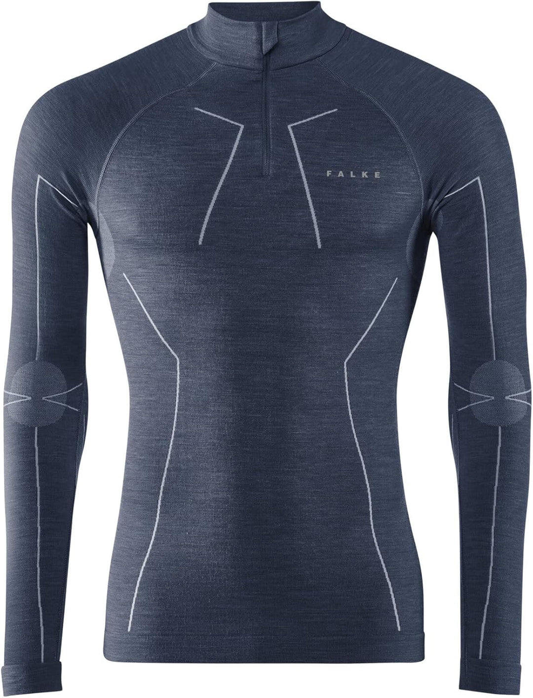 FALKE Herren Wool-Tech High Zip Neck Funktionsshirt Langarm kalte bis sehr kalte Temperaturen Wäsche