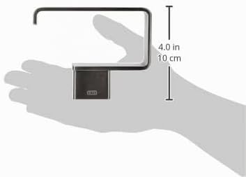 Emco 50001601 Loft Toilettenpapierhalter, Farbe emco-steel, Breite 128 mm, ohne Deckel, Rollenhalter
