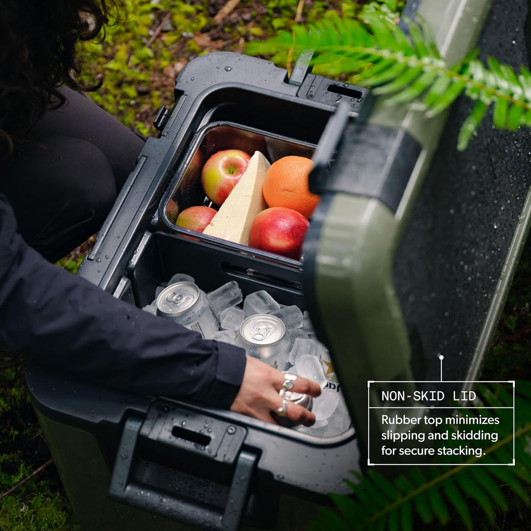 Dometic Recon Kühlbox Mittel - Stapelbare Passive Kühlbox 41L - Leichte und Robuste Thermobox - Wass