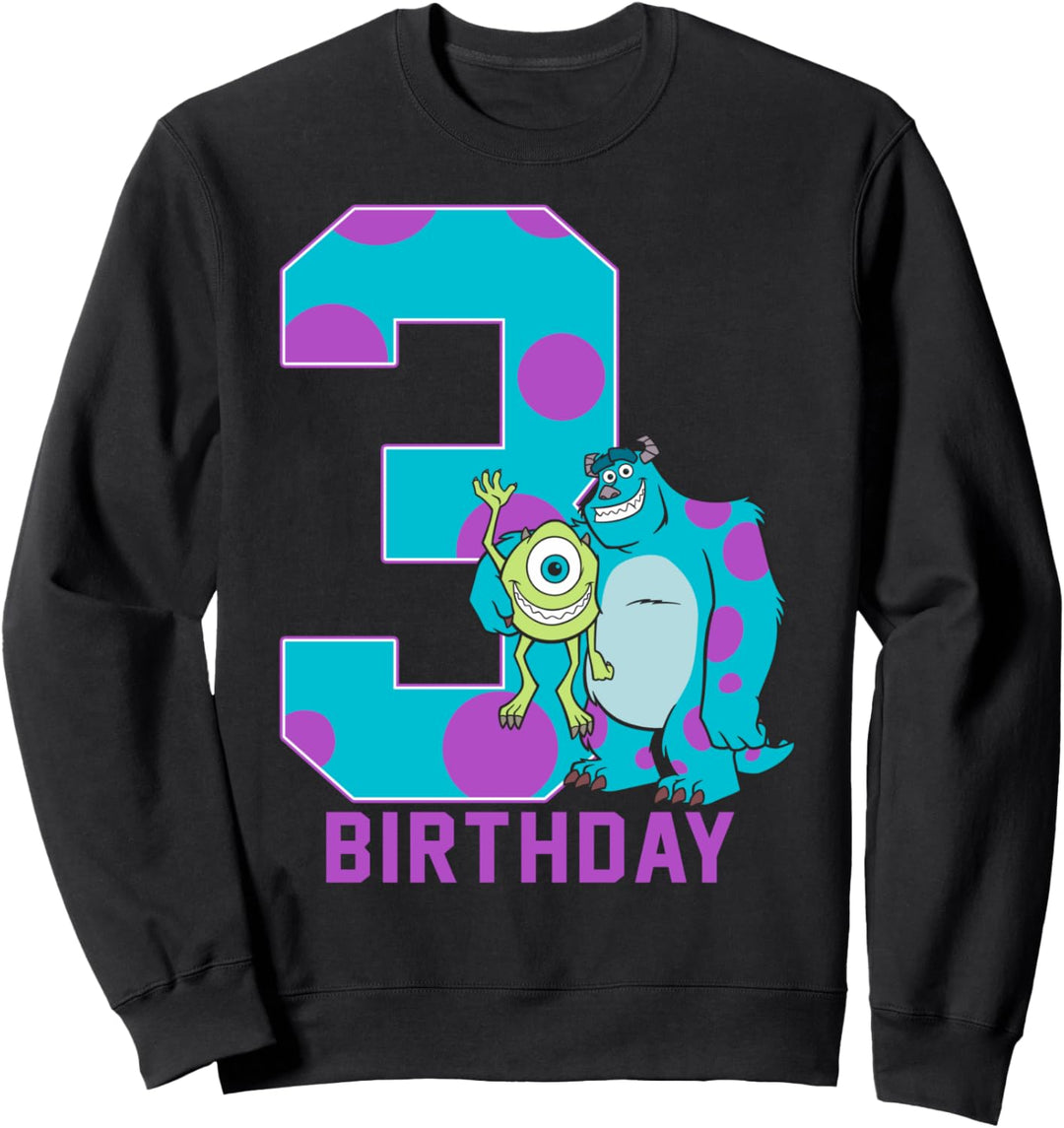 Disney Pixar Monsters Inc. Mike and Sully 3rd Birthday Sweatshirt