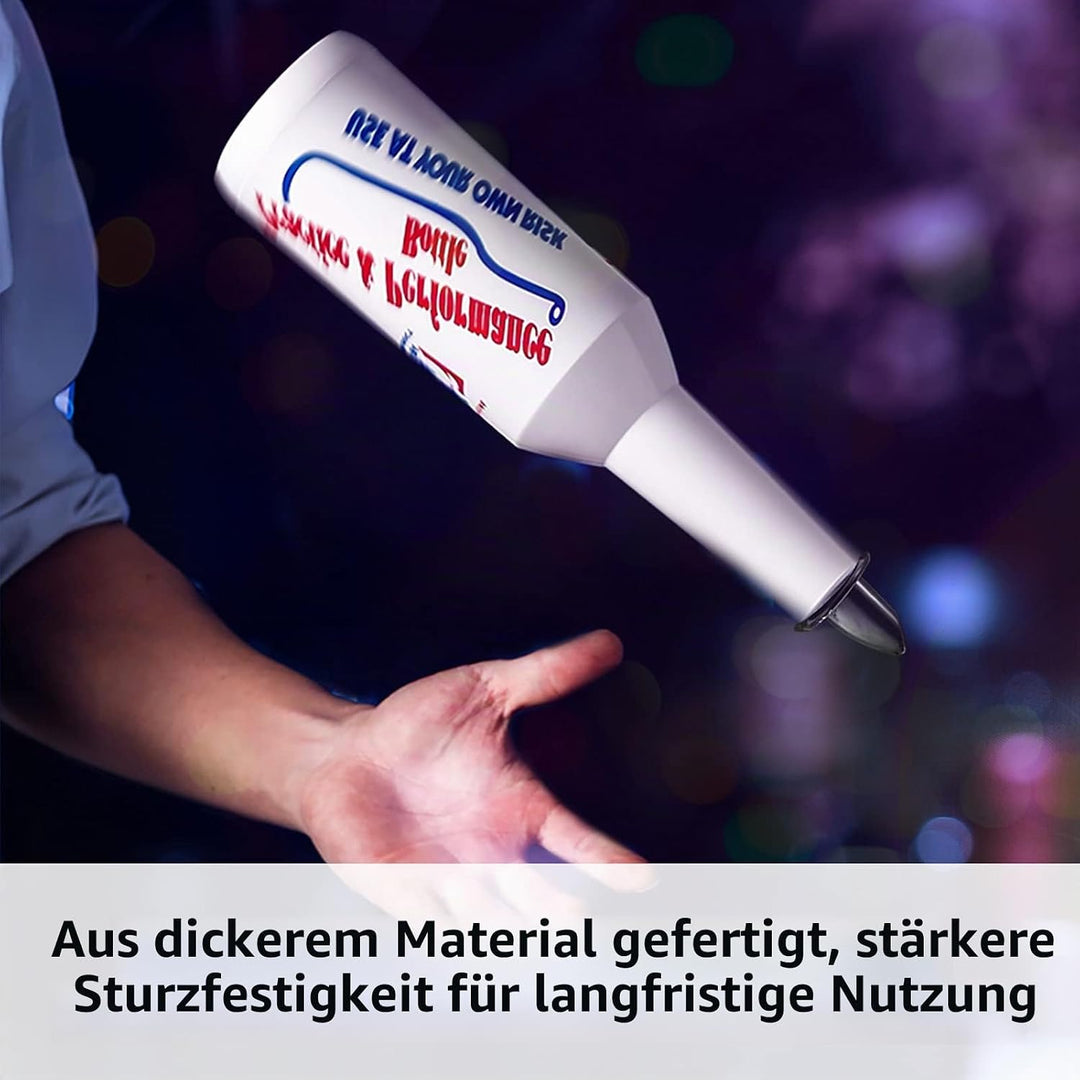 SuproBarware Flair Bottle 3er-Set – Cocktail-Shaker, Trainingsflasche, Flair Barkeeper-Übungs- und L