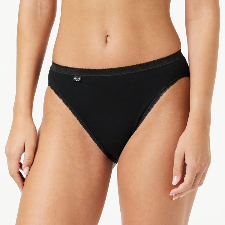 Sloggi Damen Slip (4er Pack), Schwarz