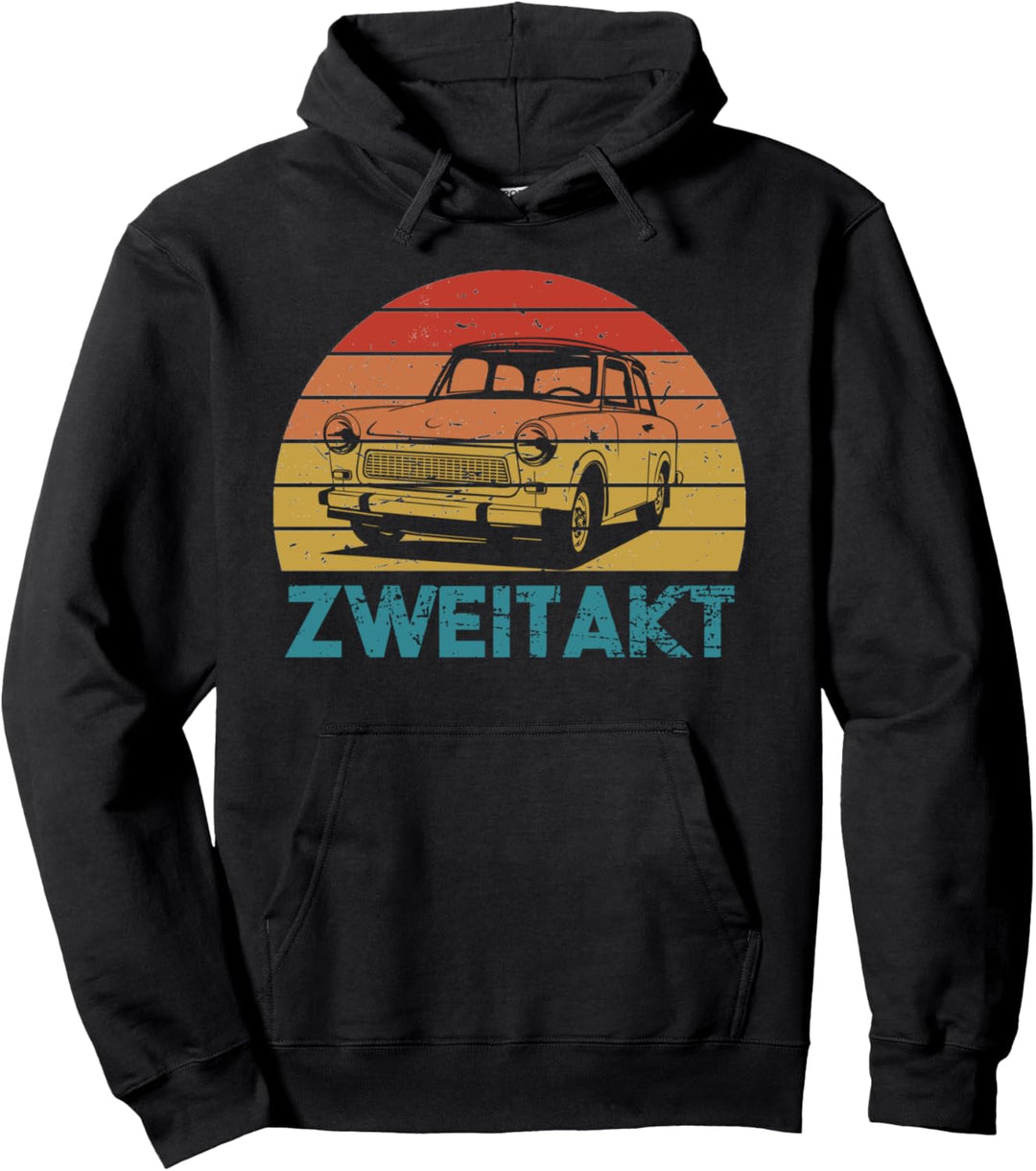 Trabi Rennpappe Motiv Auto Fahrer DDR Osten Zweitakt Pullover Hoodie