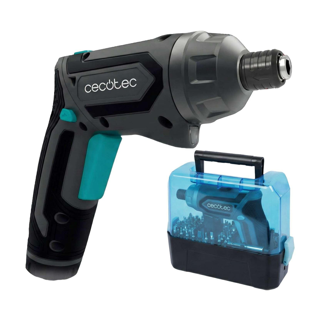 Cecotec Akkuschrauber PowerGyro 4000 Clear, 4 V 1500 mAh, bis 60 min, 6 Nm mit 6+1 Stufen, 200 rpm,
