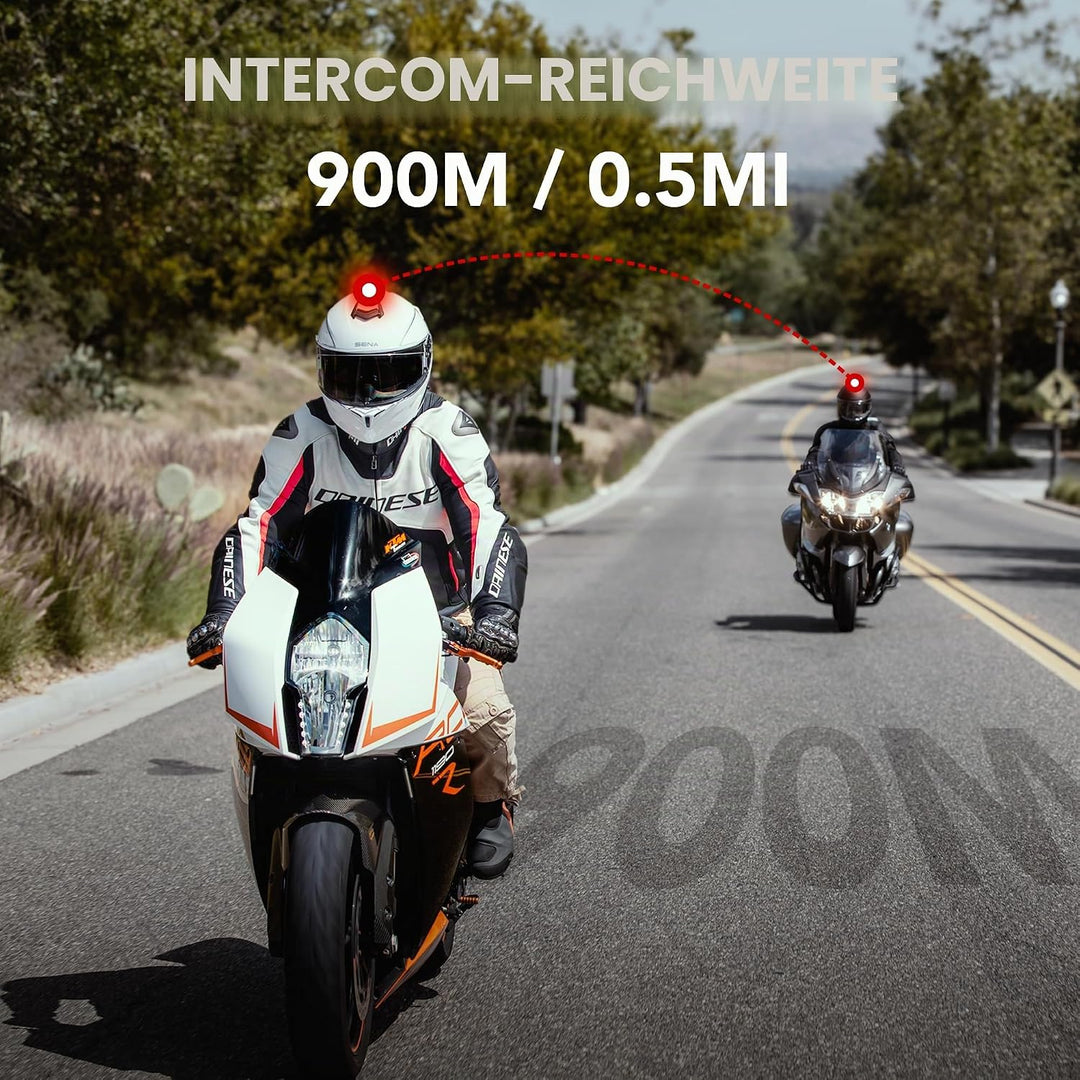 Sena Outrush R Bluetooth Klapphelm mit Intercomsystem (Weiss, L)