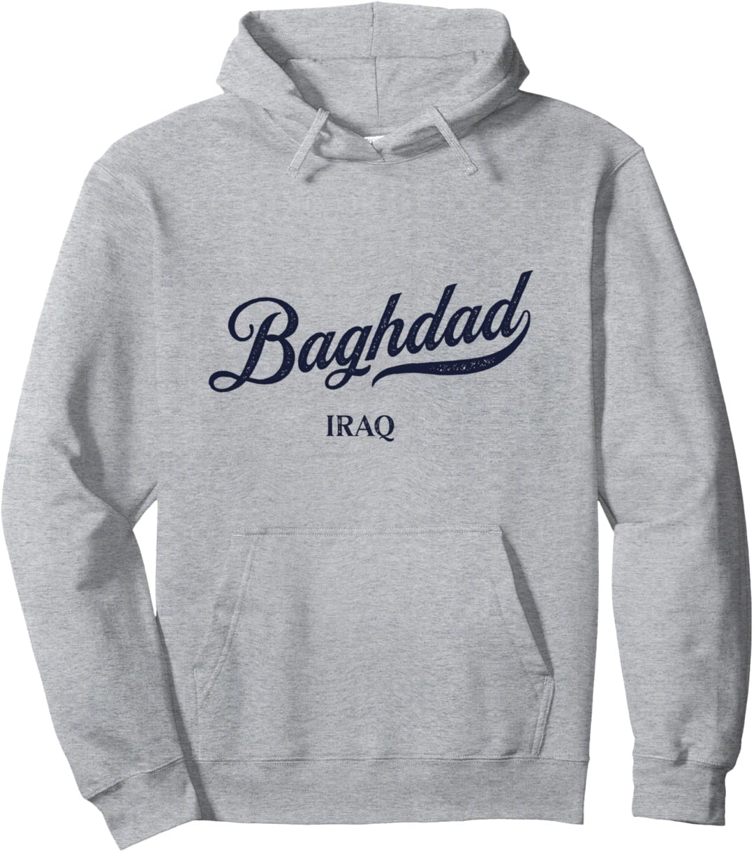 Retro Irak City - Vintage Baghdad Pullover Hoodie