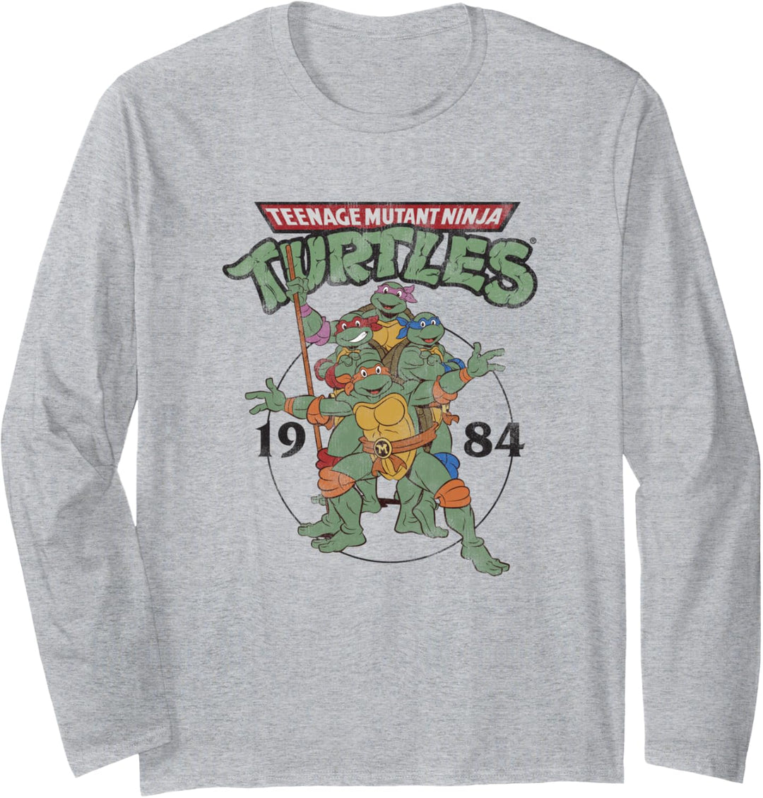 Teenage Mutant Ninja Turtles Classic Circle 1984 Langarmshirt