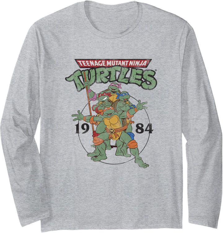 Teenage Mutant Ninja Turtles Classic Circle 1984 Langarmshirt