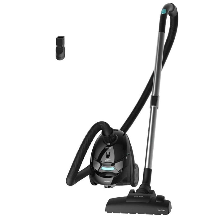 Cecotec Staubsauger mit 2-Liter-Beutel Conga Powerbag 2000. 800 W, Hocheffiziente Filtration, Metall