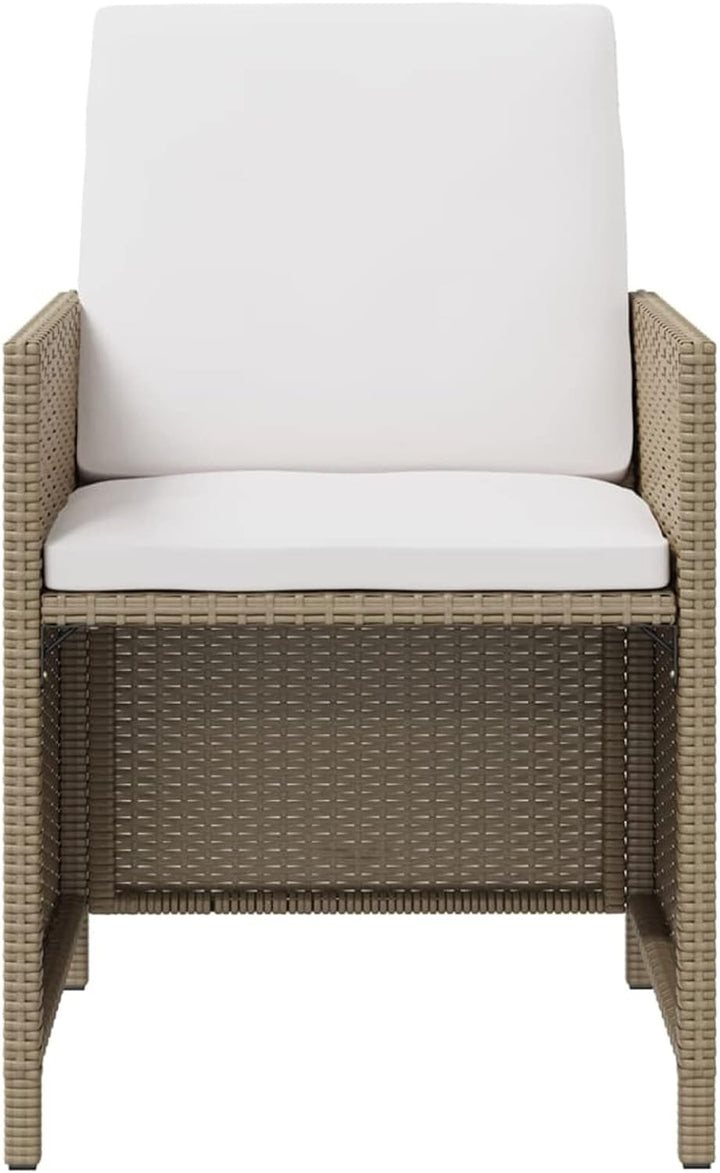 Tidyard 4-TLG. Gartenstuhl und Hocker Set Gartenstuhl Balkonstuhl Rattansessel Gartenmöbel Poly Ratt