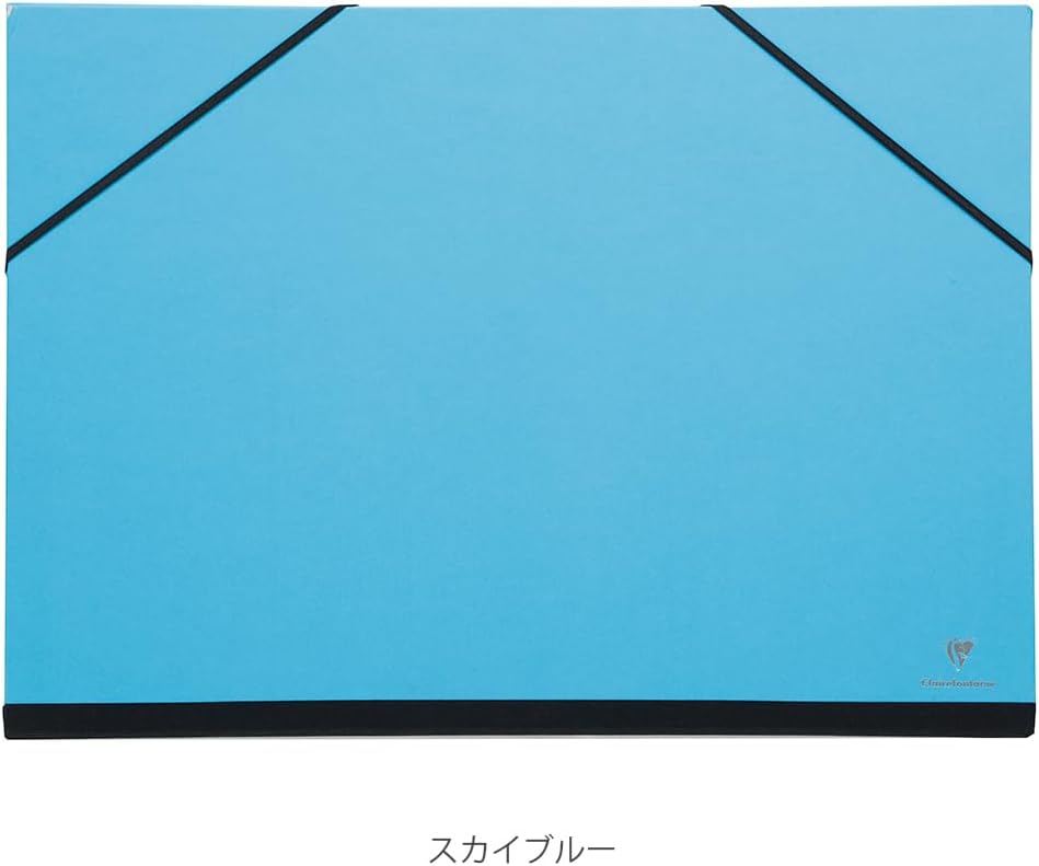 Clairefontaine 144407C Zeichenmappe Maya mit Gummizugverschluss, praktisch und robust, 52 x 72cm, 1
