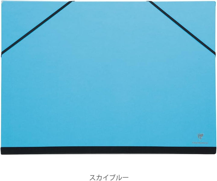 Clairefontaine 144407C Zeichenmappe Maya mit Gummizugverschluss, praktisch und robust, 52 x 72cm, 1