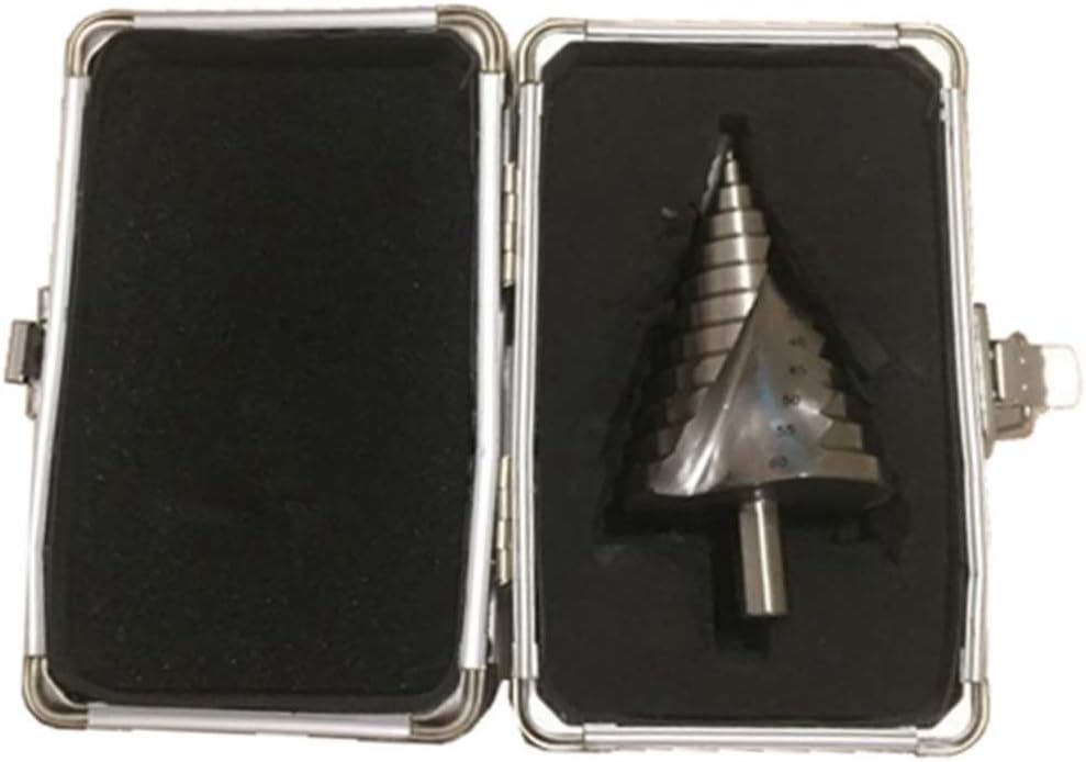 LEXPON Profi Stufenbohrer Spiralnut HSS Kegelbohrer HSS-Stufenbohrer Schälbohrer mit box Konusbohrer