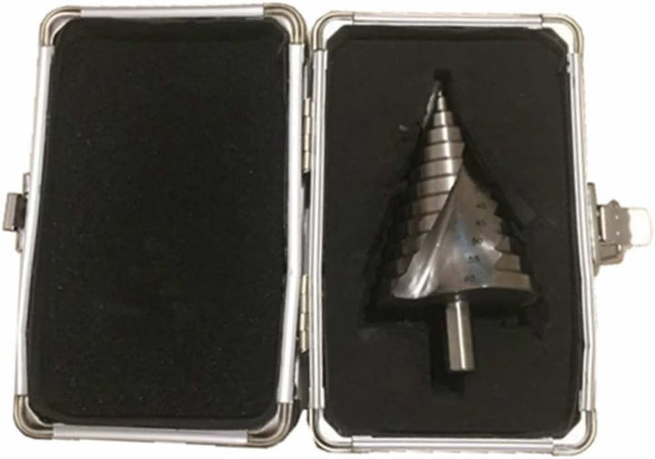 LEXPON Profi Stufenbohrer Spiralnut HSS Kegelbohrer HSS-Stufenbohrer Schälbohrer mit box Konusbohrer