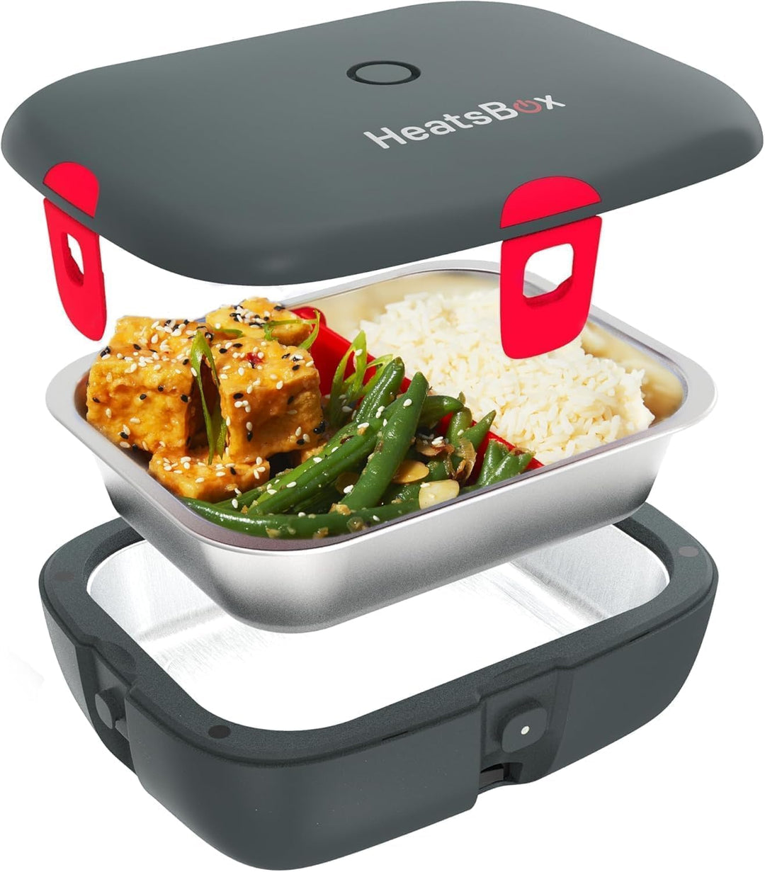 FAITRON HeatsBox Style, Thermobehälter für Essen, Elektrische Lunchbox für Jung und Alt, Auslaufsich