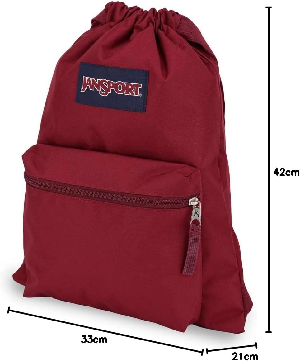 JanSport DRAWSACK Kleiner Rucksack,Russet Red, Russet Red