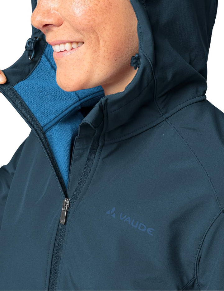 VAUDE Damen Women's Moena Softshell Parka Jacke 36 dark sea, 36 dark sea