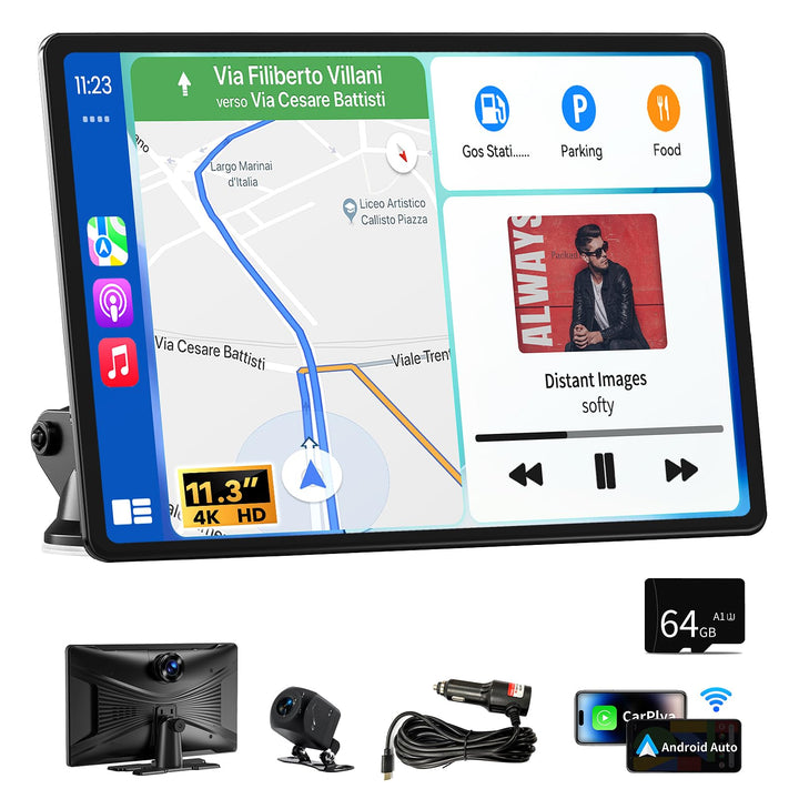 Carplay Display FüR Car Play und Android Auto,11.3 Zoll Touchscreen Android Auto Display Bildschirm