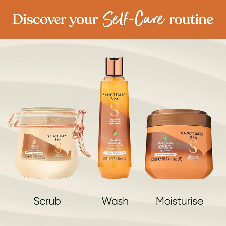 Sanctuary Spa Peeling mit Salz aus dem Toten Meer und Kokosnussöl, ohne Mineralöl, ohne Tierversuche